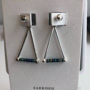 Earrings with beads